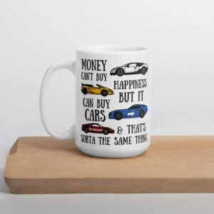 Car Lover Gift Mug - Funny Coffee and Tea Ceramic Mug for Car Enthusiast - 320 ML Capacity - 2467